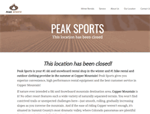 Tablet Screenshot of coppersports.com